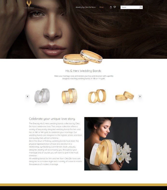 About 1 clea de novo home page